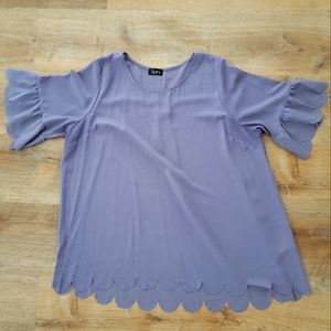 Dark Lavendar Womens Dress Blouse